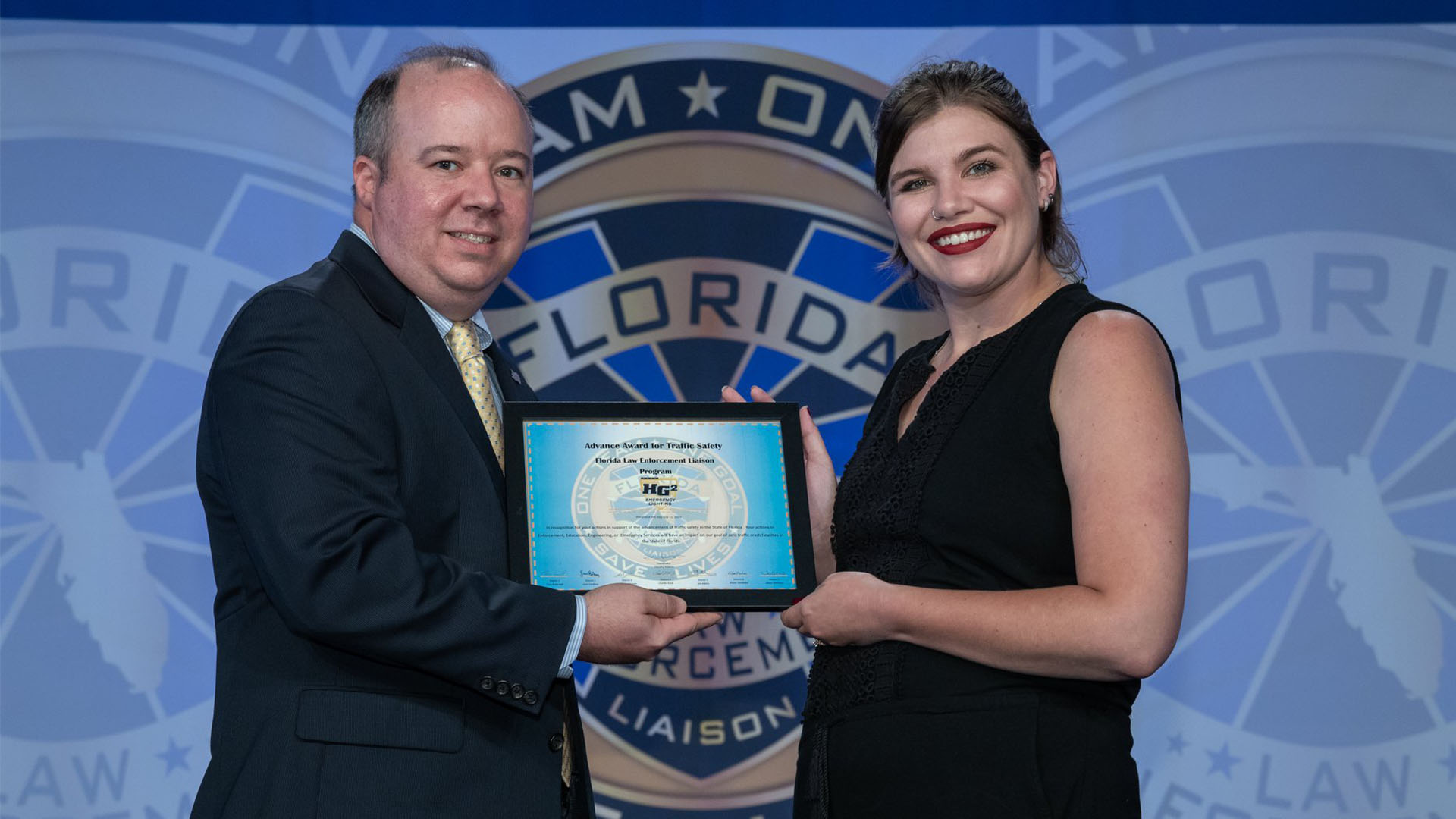 HG2 emergency lighting at the Florida Law Enforcement Liaison Award Ceremony 2019