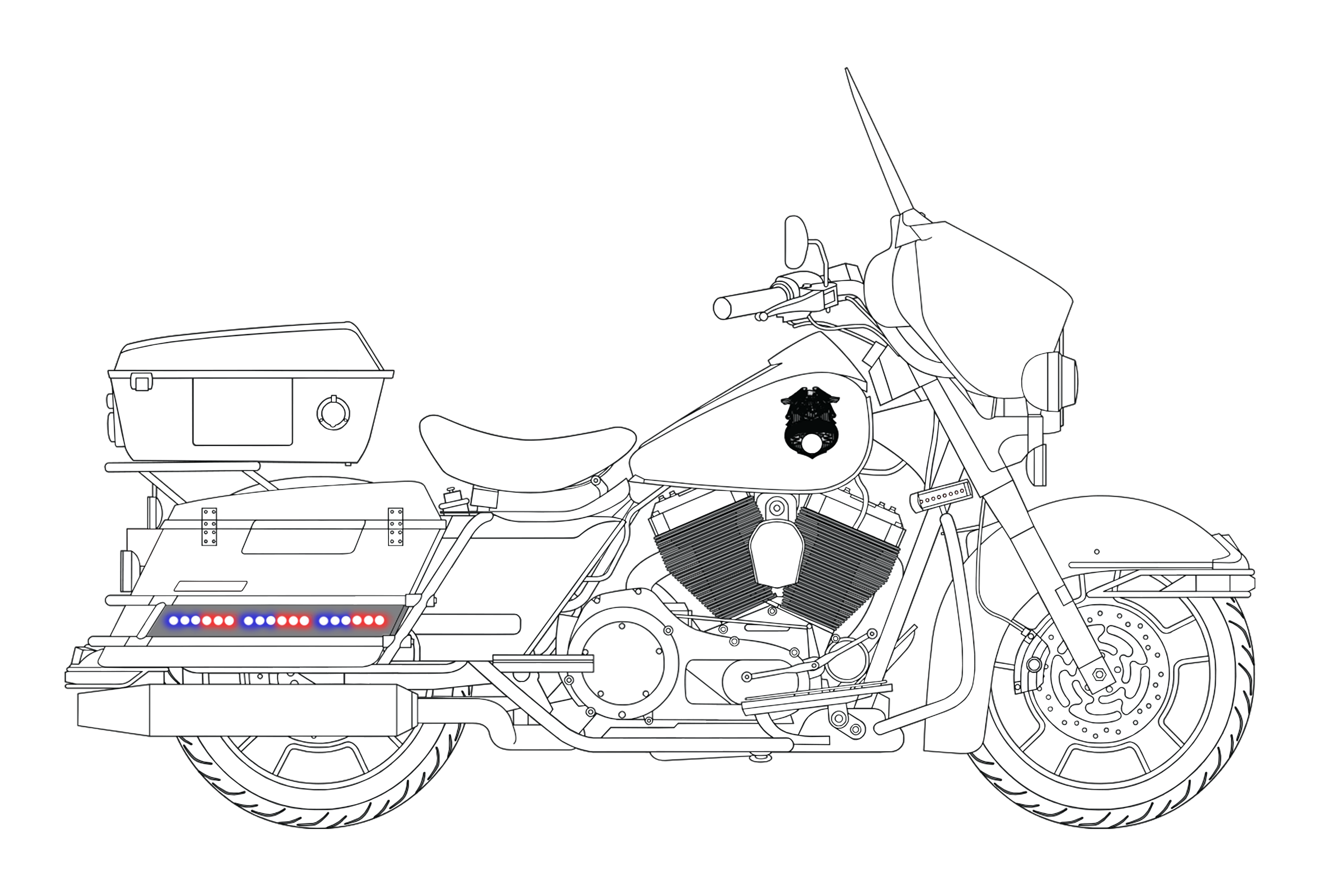 harley davidson motorcycles for police hg2 Emergency Vehicle Lighting saddle bag lights (motorcycle led)