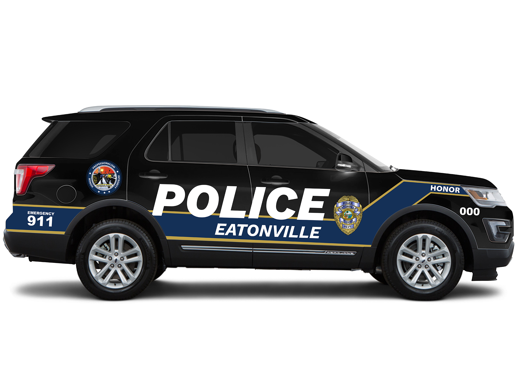 New Police Cars For Sale Upfitted with Emergency Lights, Vehicle