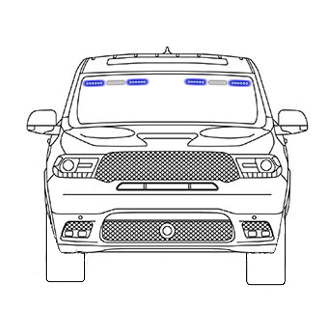 Dodge Durango Blue and White