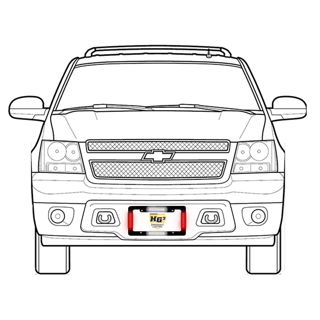 Crossfire Red and White Tahoe